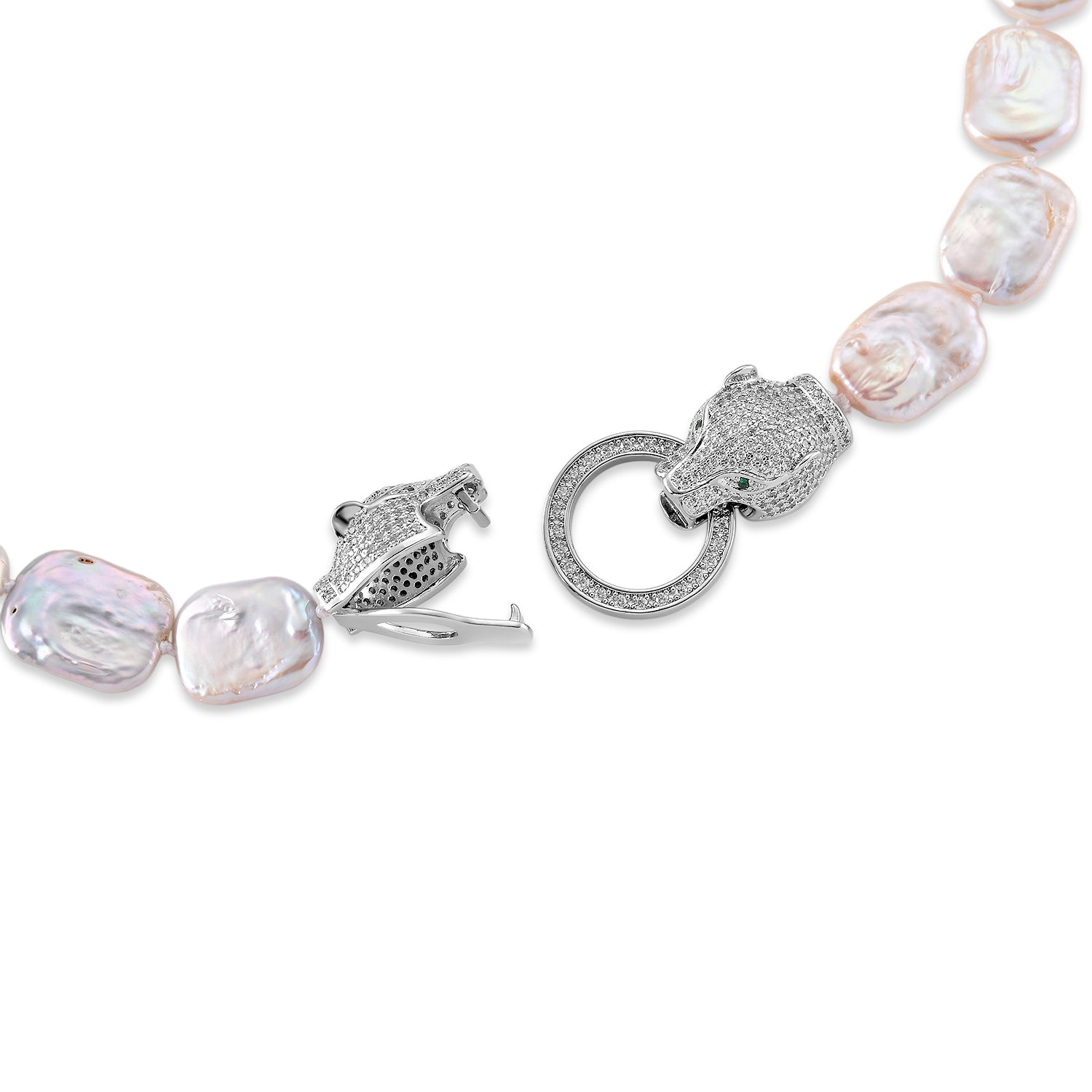 LA Close Out - White Keshi Pearl Necklace with Clasp (Size - 20) V32356986 5