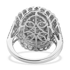 Luxuriant - Lab Grown Diamond (SI/G-H) Cluster Ring in Rhodium Overlay Sterling Silver 2.00 Ct._8591260_4