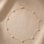 Tucson Buy 2026 - AAA High Lustre Japanese Akoya Pearl Adjustable Necklace (Size - 18+2 Ext) in Yellow Gold Plated Sterling Silver_8591591_2