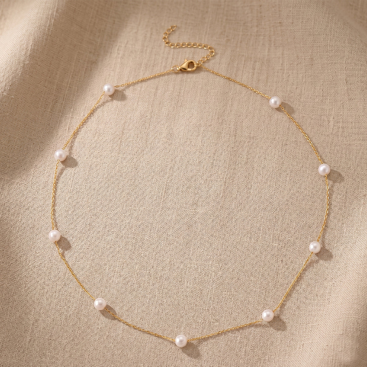 Tucson Buy 2026 - AAA High Lustre Japanese Akoya Pearl Adjustable Necklace (Size - 18+2 Ext) in Yellow Gold Plated Sterling Silver V32516544 3