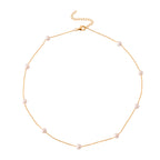 Tucson Buy 2026 - AAA High Lustre Japanese Akoya Pearl Adjustable Necklace (Size - 18+2 Ext) in Yellow Gold Plated Sterling Silver_8591591_3