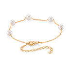 Tucson Buy 2026 - AAA High Lustre Japanese Akoya Pearl Adjustable Bracelet (Size - 7+2 Ext) in Yellow Gold Plated Sterling Silver._8591593_3