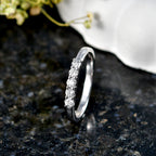 Luxuriant - Lab Grown Diamond (SI/G-H) Band Ring in Platinum Overlay Sterling Silver 0.27 Ct._8591942_2