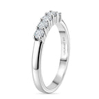 Luxuriant - Lab Grown Diamond (SI/G-H) Band Ring in Platinum Overlay Sterling Silver 0.27 Ct._8591942_3