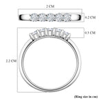 Luxuriant - Lab Grown Diamond (SI/G-H) Band Ring in Platinum Overlay Sterling Silver 0.27 Ct._8591942_5