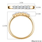 Luxuriant - Lab Grown Diamond (SI/G-H) Band Ring in Yellow Gold Plated Sterling Silver 0.27 Ct._8591949_5
