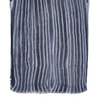 La Marey Womens 100% Viscose Lightweight Striped Scarf (180 x 80 cm) - Blue_8592790_6