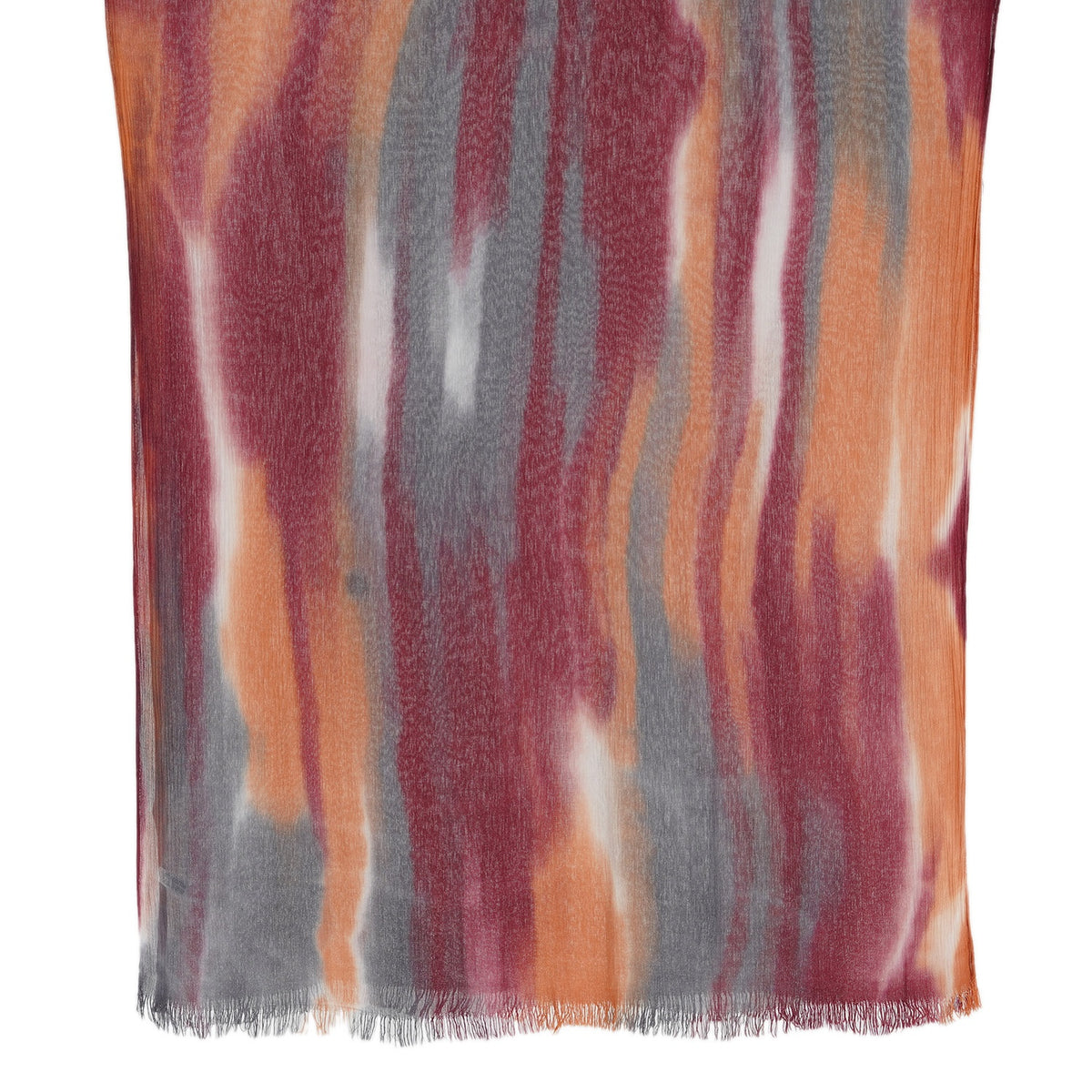 La Marey Womens 100% Viscose Lightweight Striped Scarf (180 x 80 cm) - Red V32618247 7