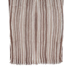 La Marey Womens 100% Viscose Lightweight Striped Scarf (180 x 80 cm) - Brown_8592792_6