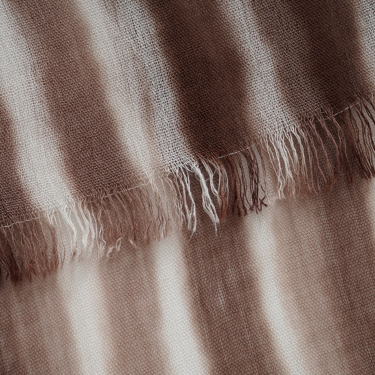 La Marey Womens 100% Viscose Lightweight Striped Scarf (180 x 80 cm) - Brown V32622423 9