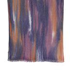 La Marey Womens 100% Viscose Lightweight Striped Scarf (180 x 80 cm) - Dark Blue_8592793_6