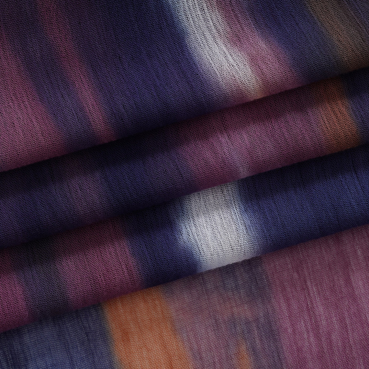La Marey Womens 100% Viscose Lightweight Striped Scarf (180 x 80 cm) - Dark Blue V32622227 8