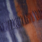 La Marey Womens 100% Viscose Lightweight Striped Scarf (180 x 80 cm) - Dark Blue_8592793_8