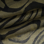La Marey Womens Lightweight Abstract Swirl Printed Scarf (180 x 80 cm) - Green_8592979_8