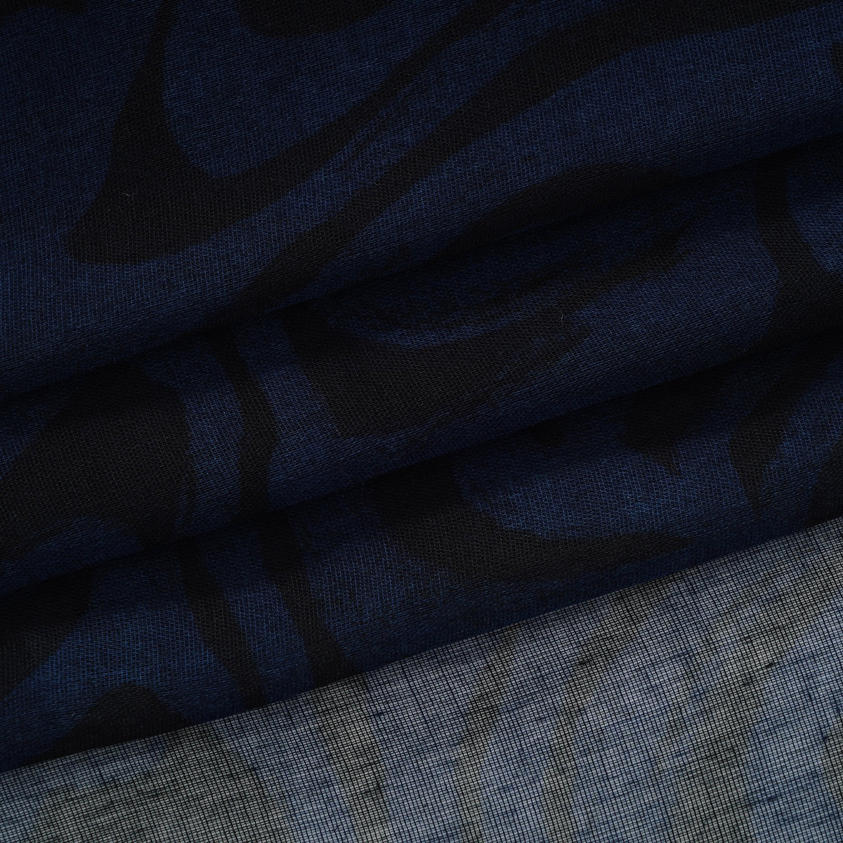 La Marey Womens Lightweight Abstract Swirl Printed Scarf (180 x 80 cm) - Blue 8592980 9