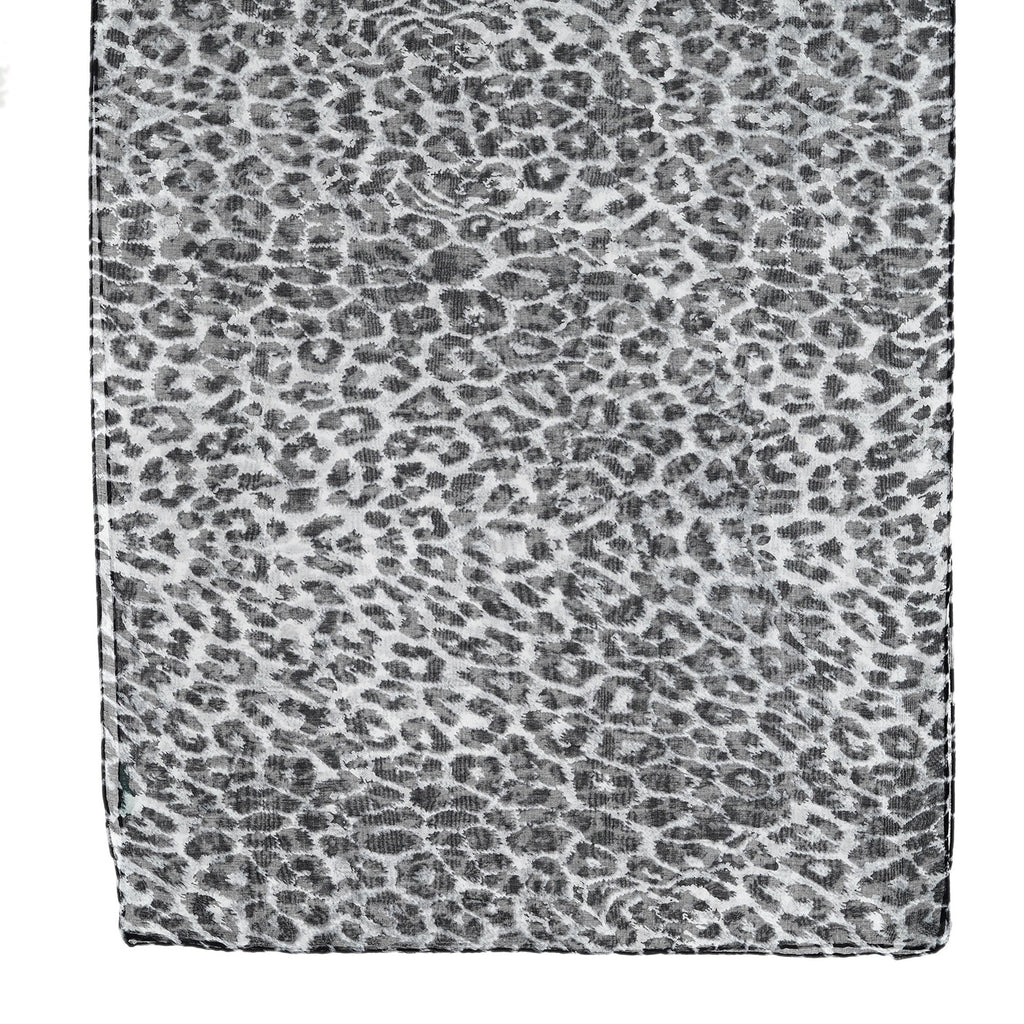 La Marey Womens Lightweight Printed Scarf (180 x 80 cm) - Blue Leopard_8592982_6