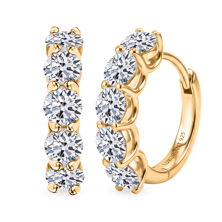 Luxuriant - Lab Grown Diamond (SI-G-H) Hoop Earring in 18K Vermeil Yellow Gold Plated Sterling Silver 3.25 Ct. 8593089 1