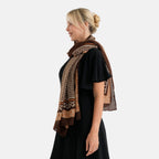 La Marey Printed Scarf (Size - One Size) - Green_8593255_2