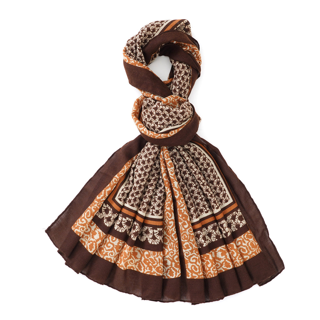 La Marey Printed Scarf (Size - One Size) - Green_8593255_5