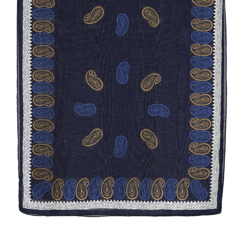 La Marey Womens Lightweight Printed Scarf (180 x 80 cm) - Blue_8593258_6