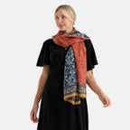 La Marey Womens Lightweight Printed Scarf (180 x 80 cm) - Yellow_8593264_1