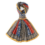 La Marey Womens Lightweight Printed Scarf (180 x 80 cm) - Yellow_8593264_5