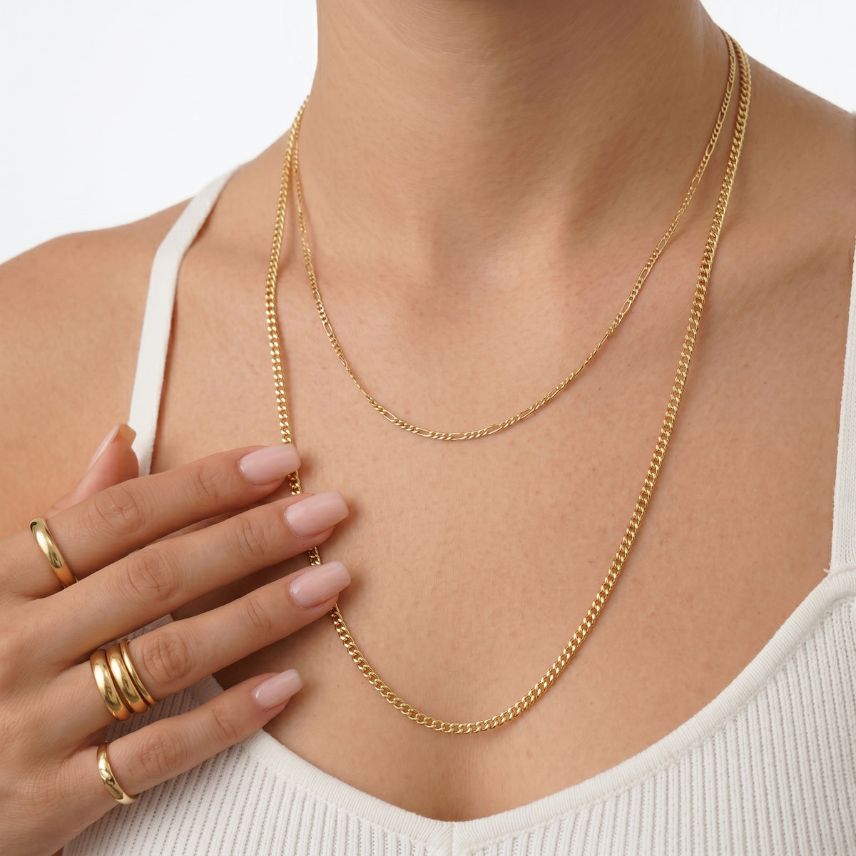 9K Yellow Gold 2.2MM Hollow Curb Chain with Spring Ring Clasp 24 Inch V32602834 5