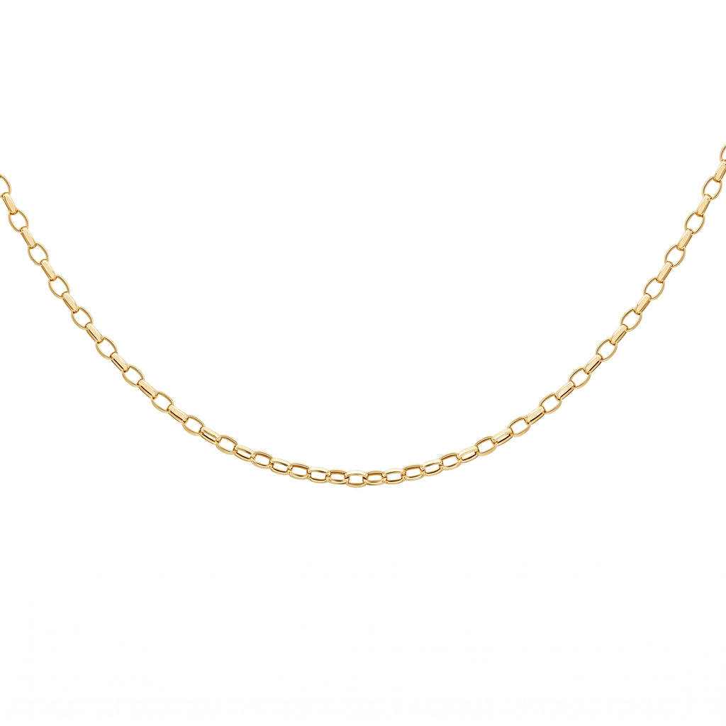 9K Yellow Gold Belcher Chain (Size - 30) with Lobster Clasp, Gold Wt. 3.40 Gms_8593305