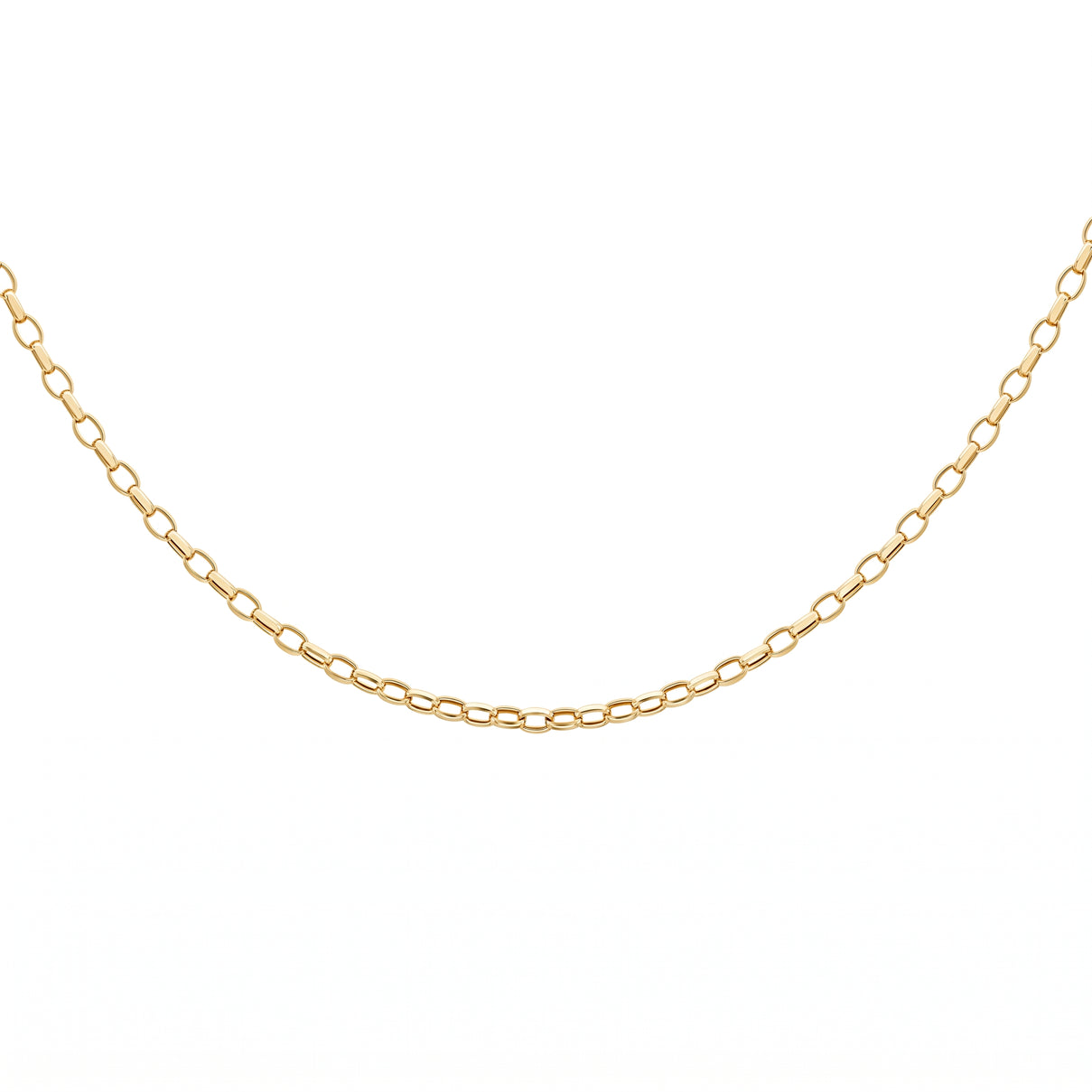 9K Yellow Gold 2.6MM Belcher Chain with Lobster Clasp, 30 Inch, 3.40 Gms 8593305 0