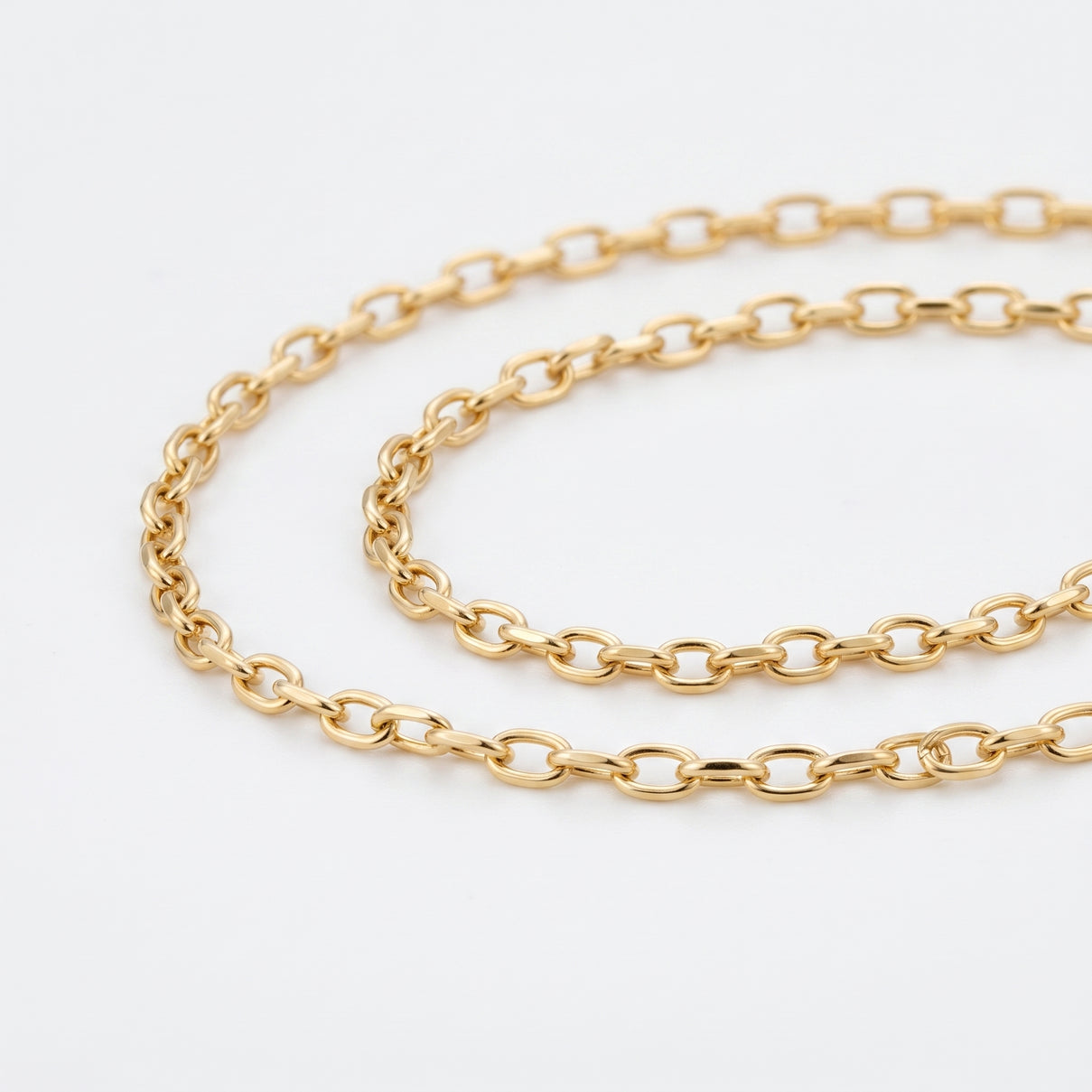 9K Yellow Gold 2.6MM Belcher Chain with Lobster Clasp, 30 Inch, 3.40 Gms 8593305 3