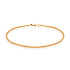 9K Yellow Gold Criss Cross Bracelet (Size - 7.5) with Lobster Clasp_8593337