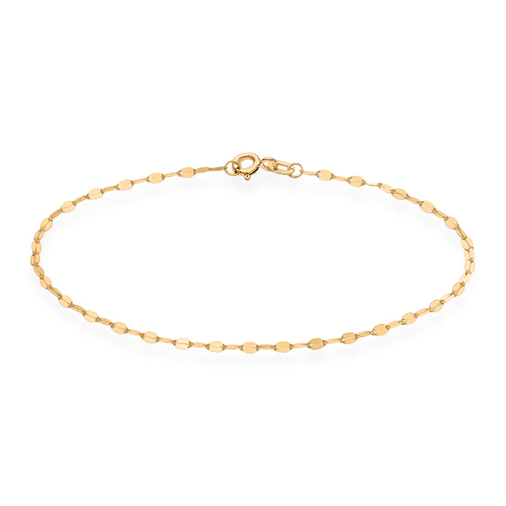 9K Yellow Gold 1.8MM Adjustable Bracelet with Spring Ring Clasp (6.5 - 7.5 Inch) 8593434 1