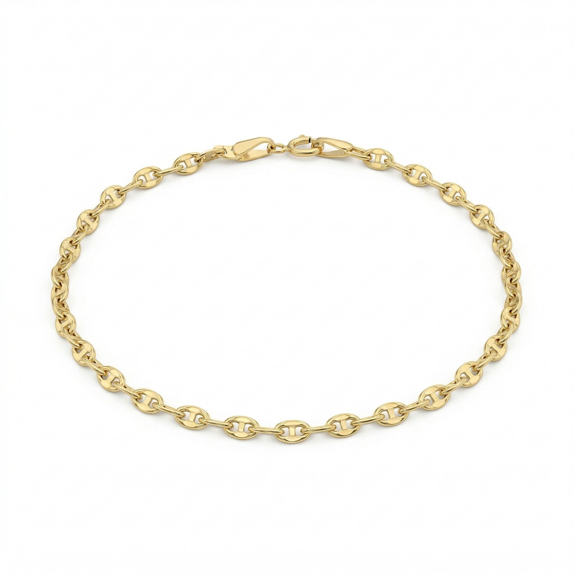 9K Yellow Gold 2.7MM Bracelet 7 Inch 8593436 0