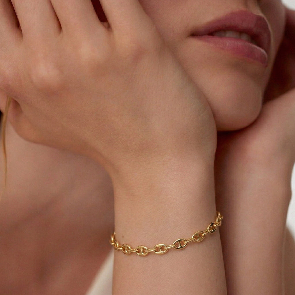 9K Yellow Gold Bracelet (Size - 7)_8593436_1