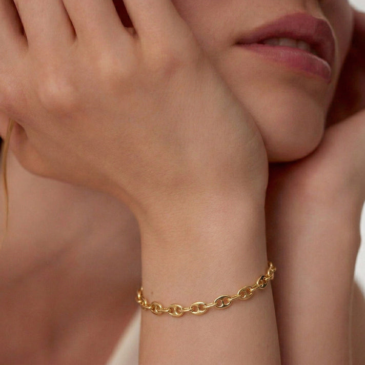 9K Yellow Gold 2.7MM Bracelet 7 Inch 8593436 2