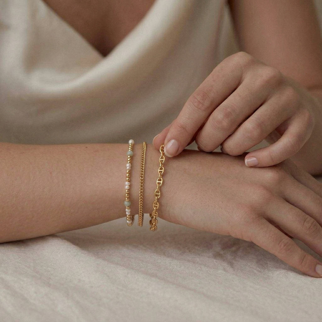 9K Yellow Gold Bracelet (Size - 7)_8593436_5