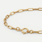 9K Yellow Gold Chain Bracelet (Size - 7.25) with Spring Ring Clasp_8593438_3