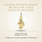 9K Yellow Gold Penguin Pendant_8593517_7