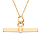 9K Yellow Gold T-Bar Pendant_8593518