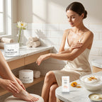 Marigold & Lotus Goat Milk Collection of Hand Cream (200g), Foot Cream (200g) & Lip Balm (15g)_8594290_2