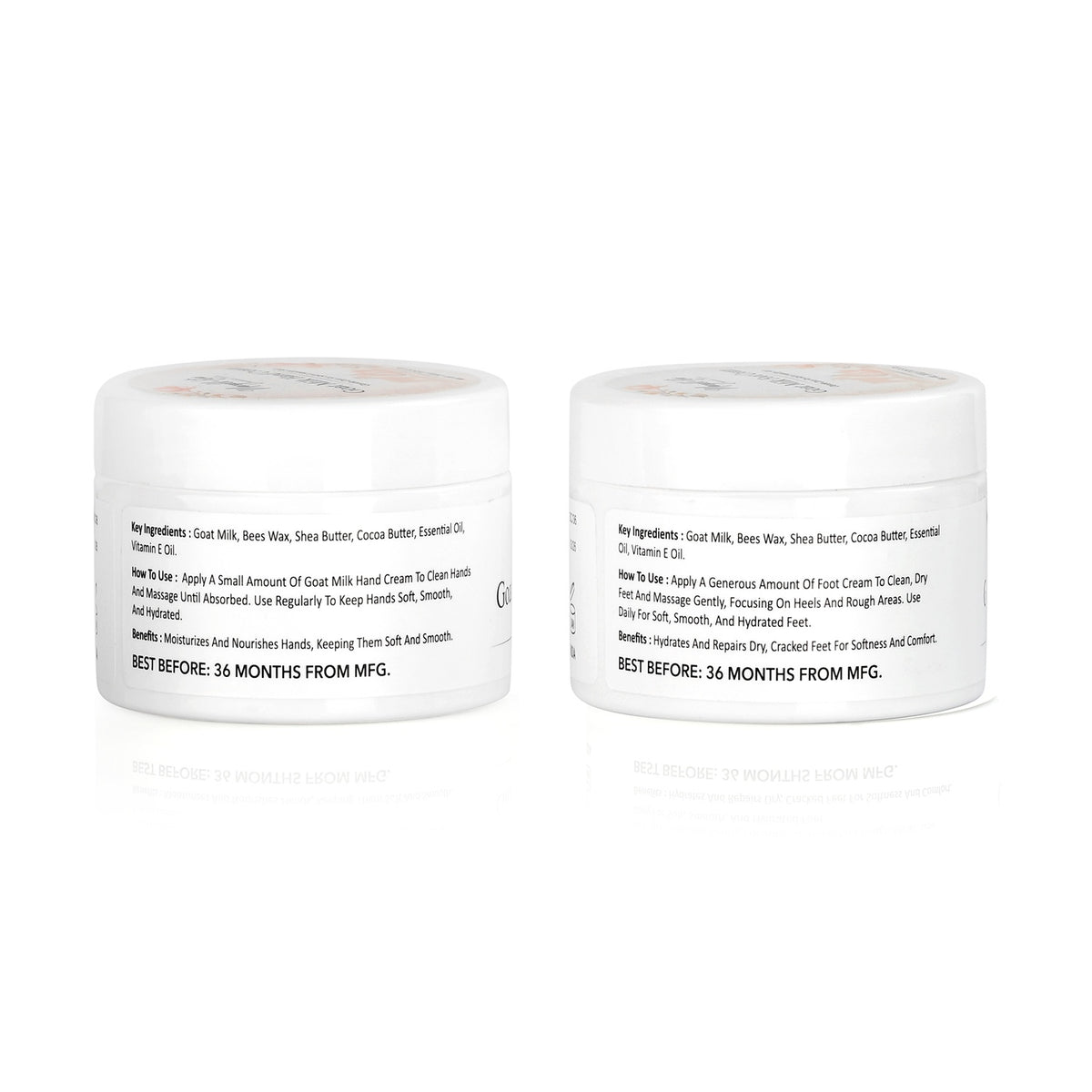 Marigold &amp; Lotus Goat Milk Collection of Hand Cream (200g), Foot Cream (200g) &amp; Lip Balm (15g) 8594290 6