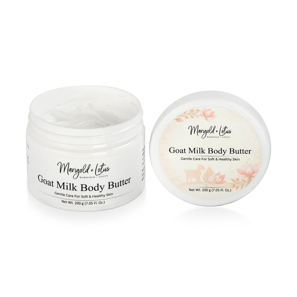 Marigold & Lotus Goat Milk Collection of Hand Lotion (250ml), Body Butter (200g) & Milk Soap (100g)_8594291_5