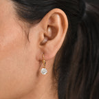 D'Joy Moissanite Earring with Lever Back in 18K Vermeil Yellow Gold Plated Sterling Silver 2.40 Ct._8596509_1