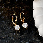 D'Joy Moissanite Earring with Lever Back in 18K Vermeil Yellow Gold Plated Sterling Silver 2.40 Ct._8596509_2