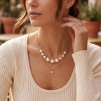 D'Joy - Akoya Pearl Adjustable Beads Necklace (Size - 18+2 Ext) in Yellow Gold Plated Sterling Silver 10.00 Ct._8596537_3