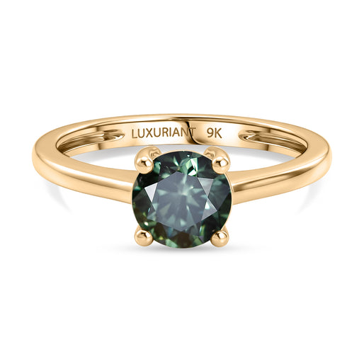 JCK Vegas Find 2026- 9K Yellow Gold SGL Certified Lab Grown Green Diamond (SI) Solitaire Ring 1.00 Ct._8596798