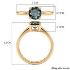 JCK Vegas Find 2026- 9K Yellow Gold SGL Certified Lab Grown Green Diamond (SI) Solitaire Ring 1.00 Ct._8596798_5