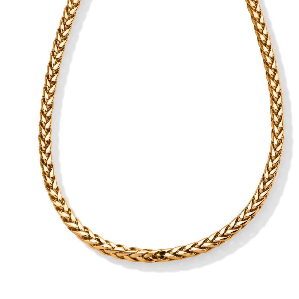 Hatton Garden Closeout- 9K Yellow Gold Spiga Necklace (Size - 24) 14.00 Gram_8596933