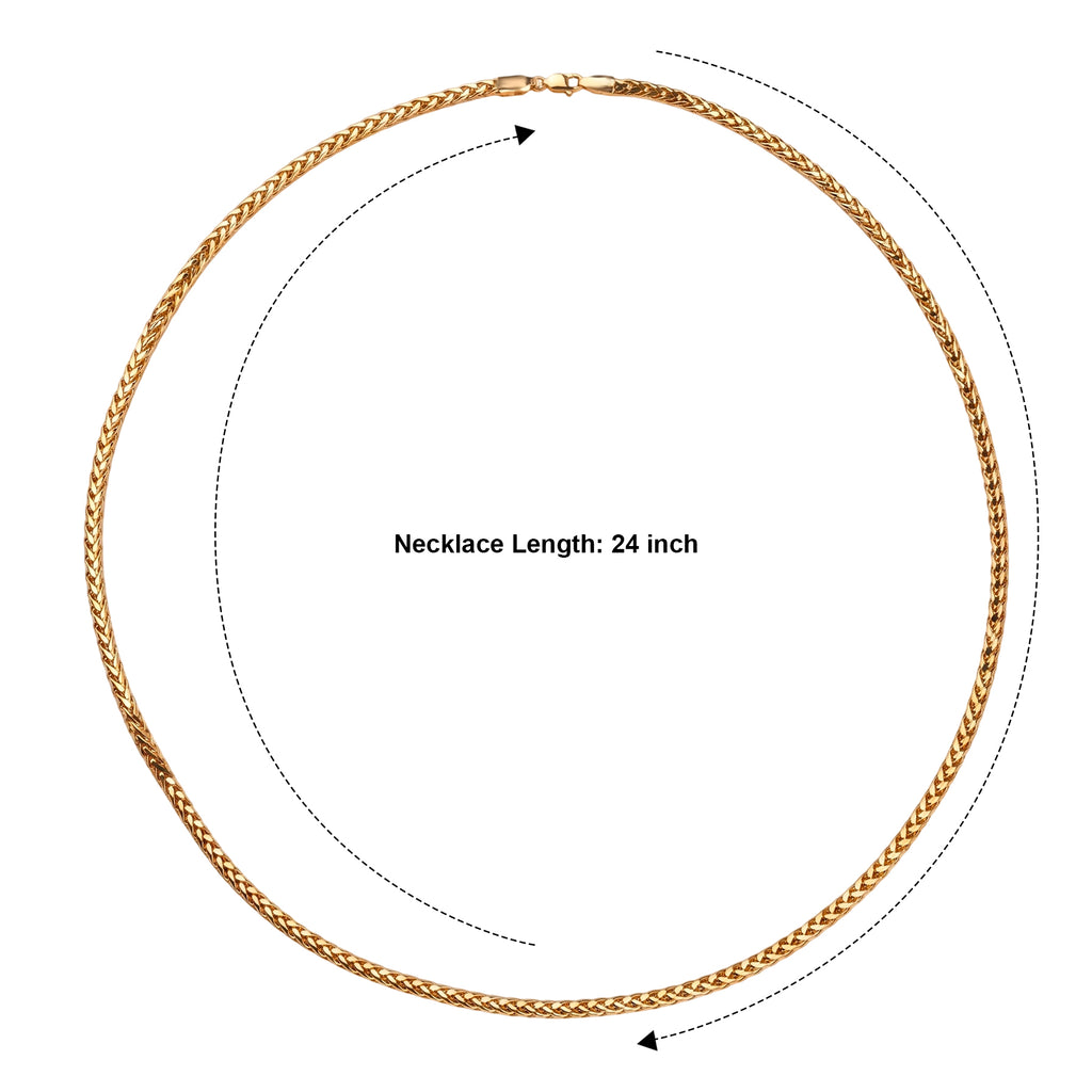 Hatton Garden Closeout- 9K Yellow Gold Spiga Necklace (Size - 24) 14.00 Gram_8596933_3