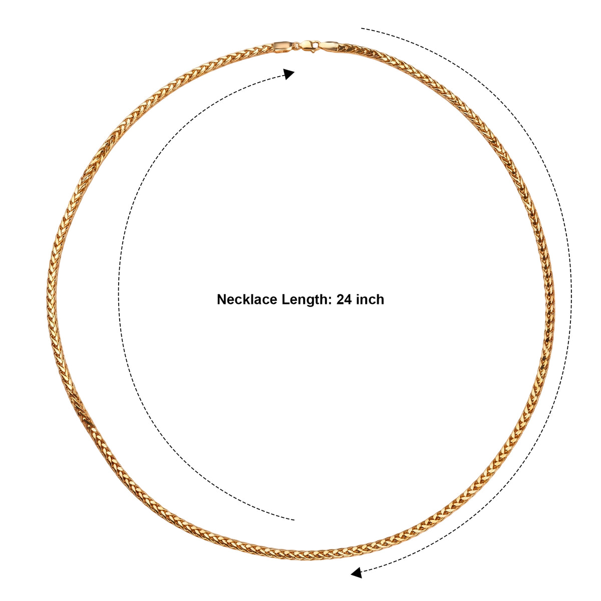 Hatton Garden Closeout- 9K Yellow Gold Spiga Necklace (Size - 24) 14.00 Gram 8596933 3